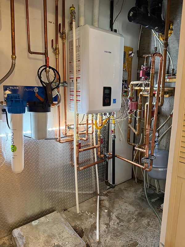 Boiler heating system and hydronic components